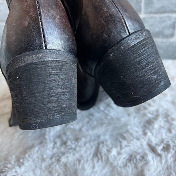 AllSaints Bonny Valley Ankle Boots Brown Leather Size EU 41 US 11 - Picture 7 of 11